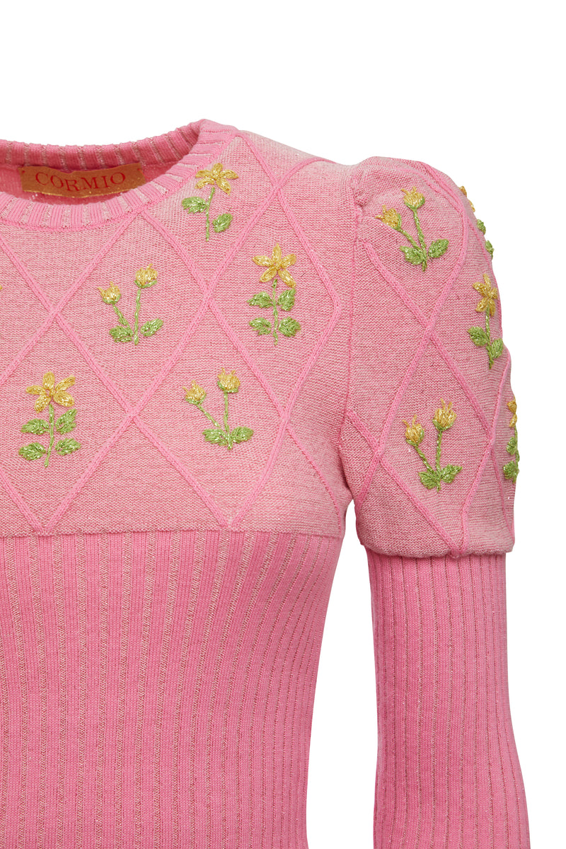 CORMIO 売れ筋商品|||コルミオ ニット&セーター アウター レディース Sweaters Pink Oma Cotton Sweater – CORMIO